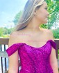 Corset Bodycon Sequin Off-The-Shoulder Homecoming Dresses