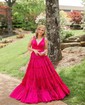 Ball Gown V-neck Taffeta Sweep Train Prom Dresses With Bow