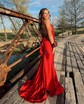 Mermaid Halter Jersey Backless Prom Dresses