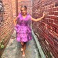 Unique Fuchsia Skater Organza Tiered Homecoming Dresses