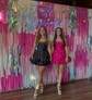 Corset Bubblegum Skater Satin Ruffle Bow Homecoming Dresses