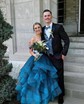 Ball Gown/Princess Off-the-shoulder Glitter Floor-length Prom Dresses With Appliques Lace