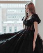 Ball Gown/Princess Off-the-shoulder Tulle Court Train Prom Dresses With Sashes / Ribbons