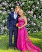 Trumpet/Mermaid Sweetheart Glitter Watteau Train Prom Dresses