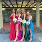 Sheath/Column Cowl Neck Silk-like Satin Floor-length Prom Dresses With Ruched