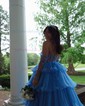 Puffy Ball Gown/Princess Organza Sweetheart Ruffle Prom Dresses