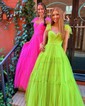 Puffy Ball Gown/Princess Tulle Sweetheart Ruched Prom Dresses