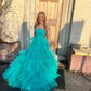 Cute Ball Gown/Princess Tulle Straight Ruffle Prom Dresses