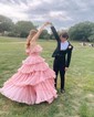 Puffy Ball Gown/Princess Organza Tiered Ruffle Prom Dresses