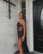 Sparkly Sheath/Column Sequin One Shoulder Cut Out Prom Dresses