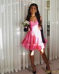 Unique Skater Taffeta Sweetheart Ruffle Homecoming Dresses