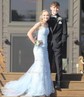 Mermaid Scoop Neck Tulle Prom Dresses With Appliques