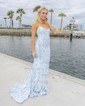 Trumpet/Mermaid Sweetheart Sequined Sweep Train Prom Dresses