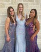 Trumpet/Mermaid V-neck Sequined Sweep Train Prom Dresses