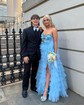 Puffy Ball Gown/Princess Tulle Cut Out Ruffle Prom Dresses