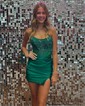 Corset Bodycon Satin Beaded Homecoming Dresses