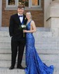 Sparkly Trumpet/Mermaid Sequin V-neck Prom Dresses