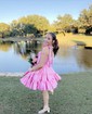 Unique Skater Taffeta Sweetheart Ruffle Homecoming Dresses