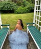 Glitter Ball Gown/Princess Sweetheart Tiered Ruffle Prom Dresses