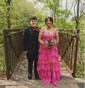 Glitter Black Ball Gown/Princess Appliques Tiered Prom Dresses