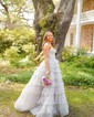 Glitter Ball Gown/Princess Sweetheart Ruffle Prom Dresses