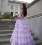 Glitter Ball Gown/Princess Sweetheart Ruffle Prom Dresses