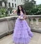 Glitter Ball Gown/Princess Sweetheart Ruffle Prom Dresses