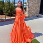 Unique Ball Gown/Princess Satin Sweetheart Two Piece Prom Dresses