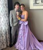 Unique Ball Gown/Princess Satin Sweetheart Two Piece Prom Dresses