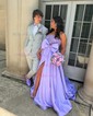 Unique Ball Gown/Princess Satin Sweetheart Two Piece Prom Dresses