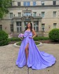 Unique Ball Gown/Princess Satin Sweetheart Two Piece Prom Dresses