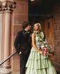 Unique Ball Gown/Princess Taffeta Ruffle Tiered Prom Dresses