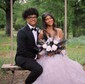 Glitter Ball Gown/Princess Sweetheart Tiered Ruffle Prom Dresses