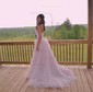 Glitter Ball Gown/Princess Sweetheart Tiered Ruffle Prom Dresses