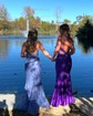 Corset Trumpet/Mermaid Tulle Sweetheart Appliques Prom Dresses