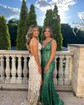 Sparkly Trumpet/Mermaid Sequin V-neck Prom Dresses