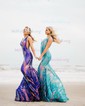 Sparkly Trumpet/Mermaid Sequin V-neck Prom Dresses