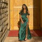 Sheath/Column Off-the-shoulder Silk-like Satin Floor-length Prom Dresses With Ruched