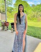 Trumpet/Mermaid V-neck Sequined Sweep Train Prom Dresses With Beading