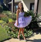 Corset Skater Glitter Tulle Tiered Homecoming Dresses