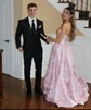 Corset Ball Gown/Princess Satin Sweetheart Floral Prom Dresses