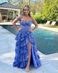 Corset Ball Gown/Princess Tulle Sweetheart Appliques Prom Dresses