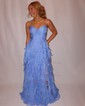 Cute Ball Gown/Princess Chiffon Sweetheart Ruffle Prom Dresses