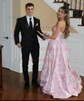 Puffy Ball Gown/Princess Satin Sweetheart Floral Prom Dresses