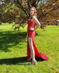 Sheath/Column V-neck Sequined Sweep Train Prom Dresses With Beading