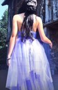 Ball Gown Sweetheart Sequined Watteau Train Prom Dresses With Split Front