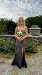 Glitter Trumpet/Mermaid Jersey Sweetheart Beaded Prom Dresses